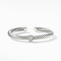 Cable Classic Center Station Bracelet with Pavé Diamonds