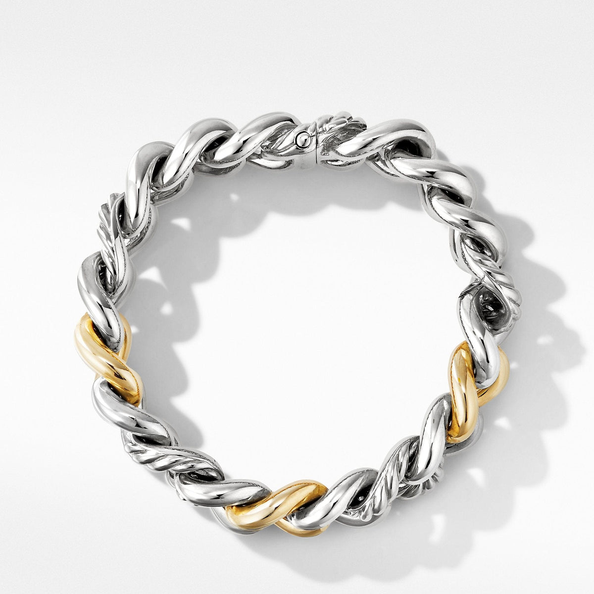 Curb Chain Bracelet with 14K Yellow Gold