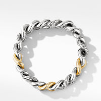 Curb Chain Bracelet with 14K Yellow Gold