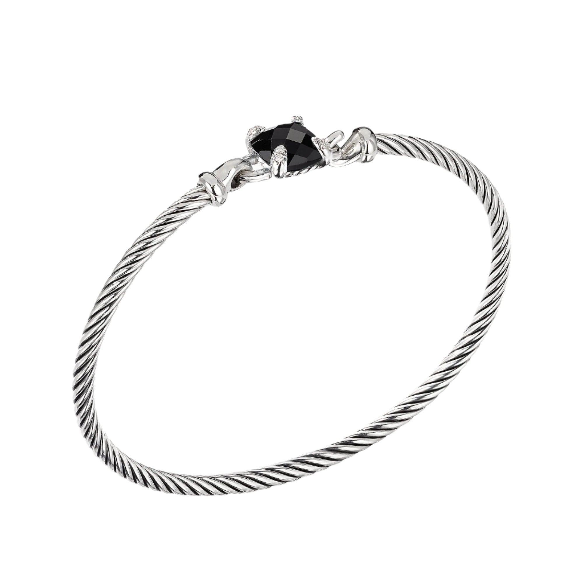 Chatelaine® Bracelet with Black Onyx and Diamonds