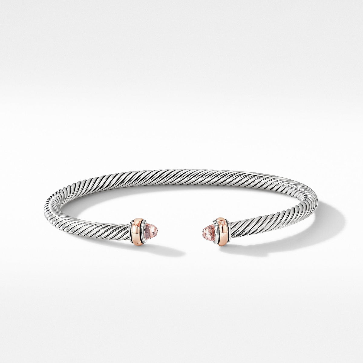 Cable Classics Collection® Bracelet with Morganite and 18K Rose Gold