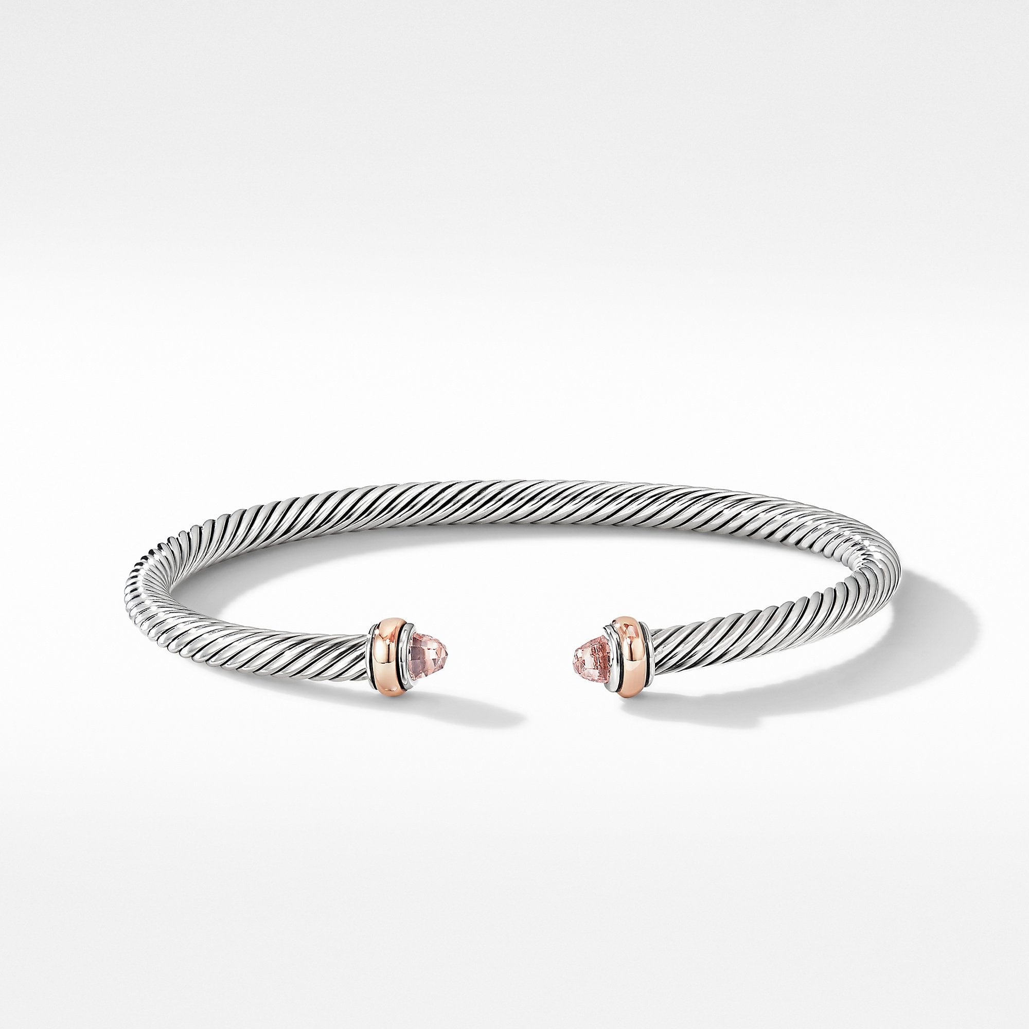 Cable Classics Collection® Bracelet with Morganite and 18K Rose Gold