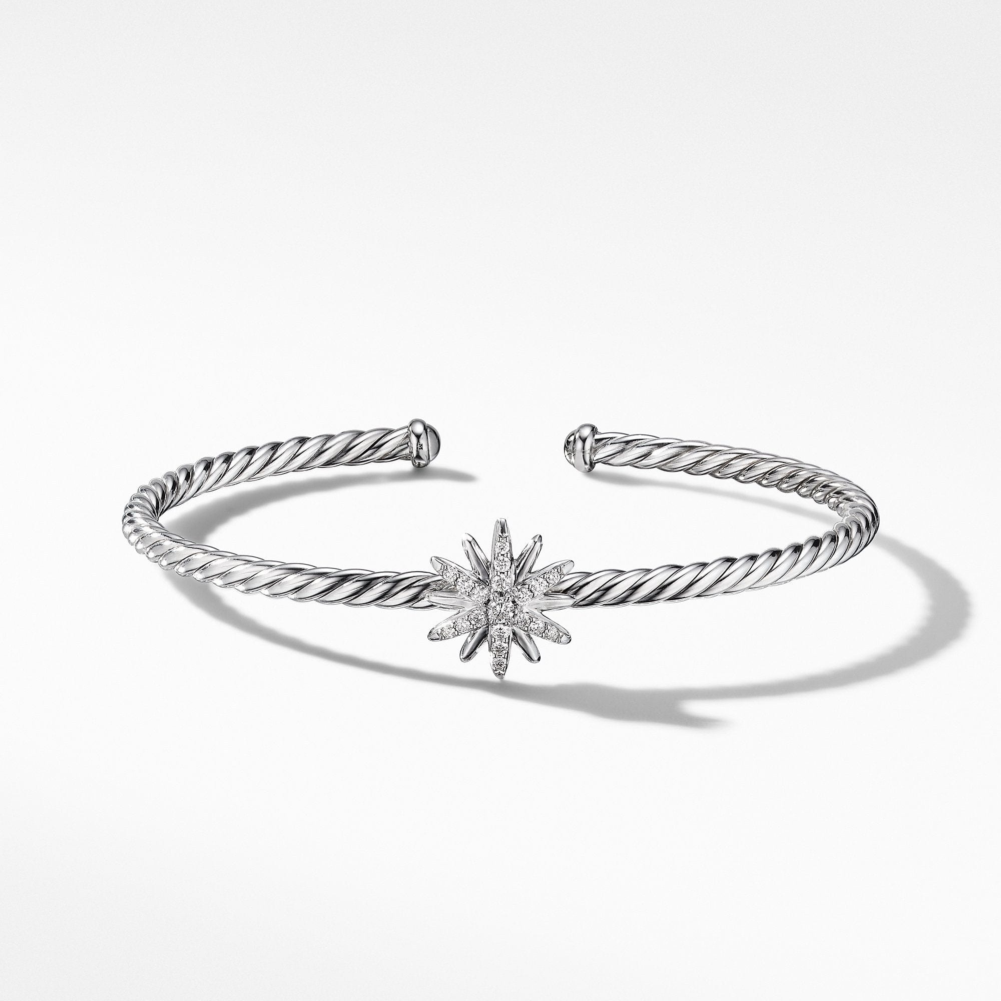 Starburst Center Station Bracelet with Pavé Diamonds