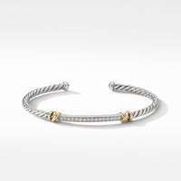 Petite Helena Two Station Wrap Bracelet with 18K Yellow Gold with Diamonds