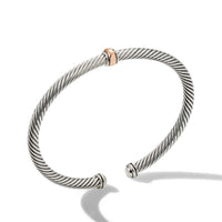 Cable Classics Center Station Bracelet with 18K Rose Gold
