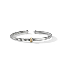 Cable Classics Center Station Bracelet with 18K Yellow Gold