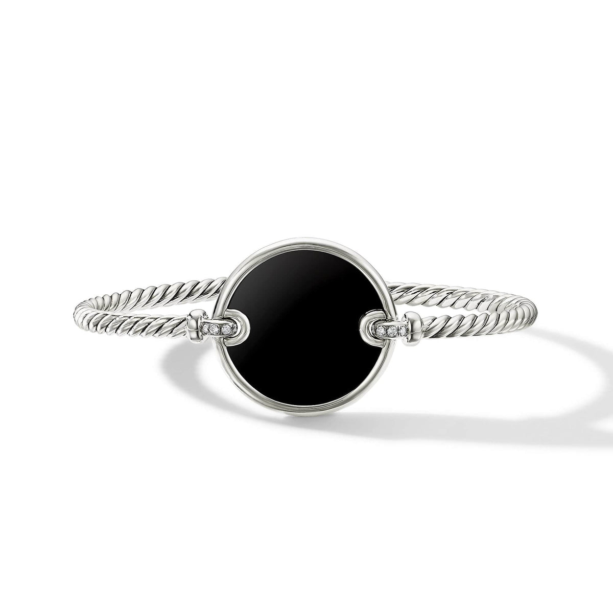 DY Elements Bracelet with Black Onyx and Pavé Diamonds