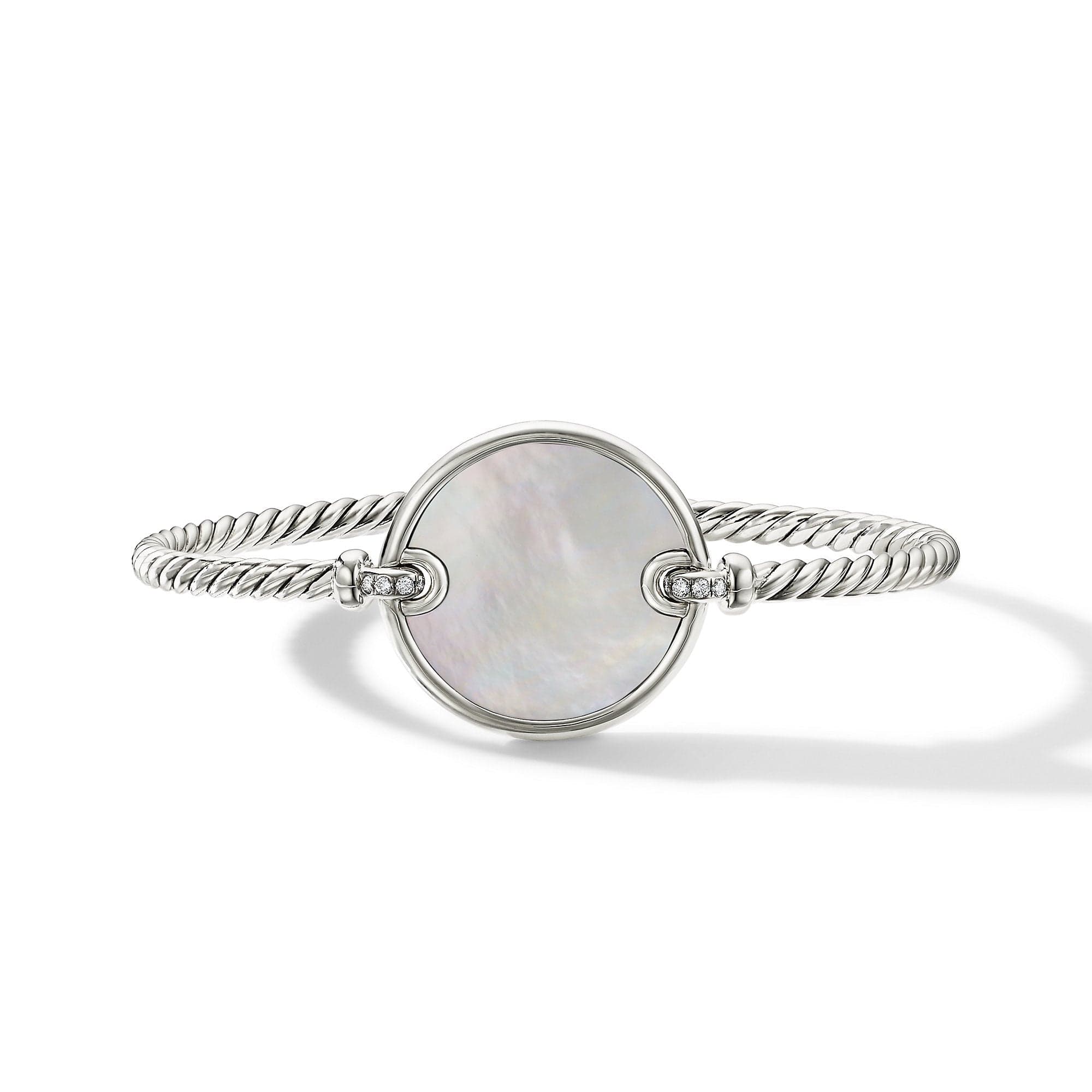 DY Elements Bracelet with Mother of Pearl and Pavé Diamonds