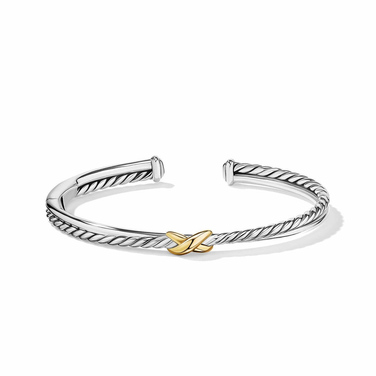Petite X Center Station Bracelet with 18K Yellow Gold