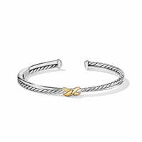 Petite X Center Station Bracelet with 18K Yellow Gold