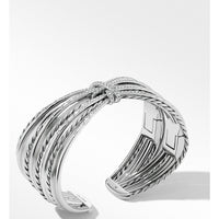 Angelika Maltese Cuff with Pavé Diamonds Sterling Silver, Long's Jewelers