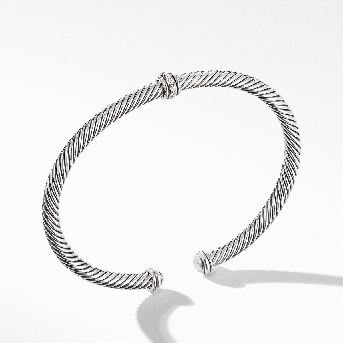 Cable Classic Center Station Bracelet with Diamonds