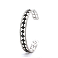 Armenta Sterling Silver Black Spinel Cuff Bracelet