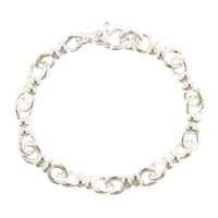 Sterling Silver Interlocking Link Bracelet