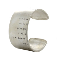 Adel Chefridi Sterling Silver Shooting Star Wide Diamond Cuff Bracelet