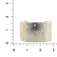 Adel Chefridi Sterling Silver Shooting Star Wide Diamond Cuff Bracelet