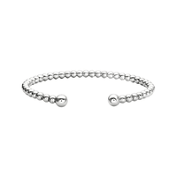 Sterling Silver Beaded Cuff Bracelet, Sterling silver, Long's Jewelers