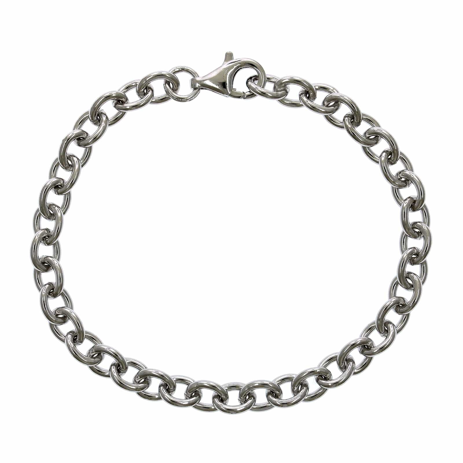 Sterling Silver Oval Cable Bracelet
