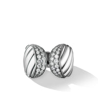 Sculpted Cable Ring with Pavé Diamonds, Long's Jewelers