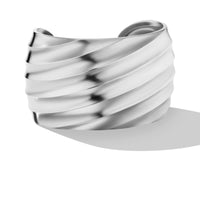 Cable Edge™ Bracelet in Recycled Sterling Silver