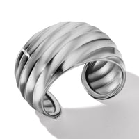 Cable Edge™ Bracelet in Recycled Sterling Silver