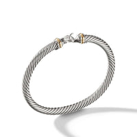 Cable Buckle Bracelet with Gold, Sterling Silver, Long's Jewelers