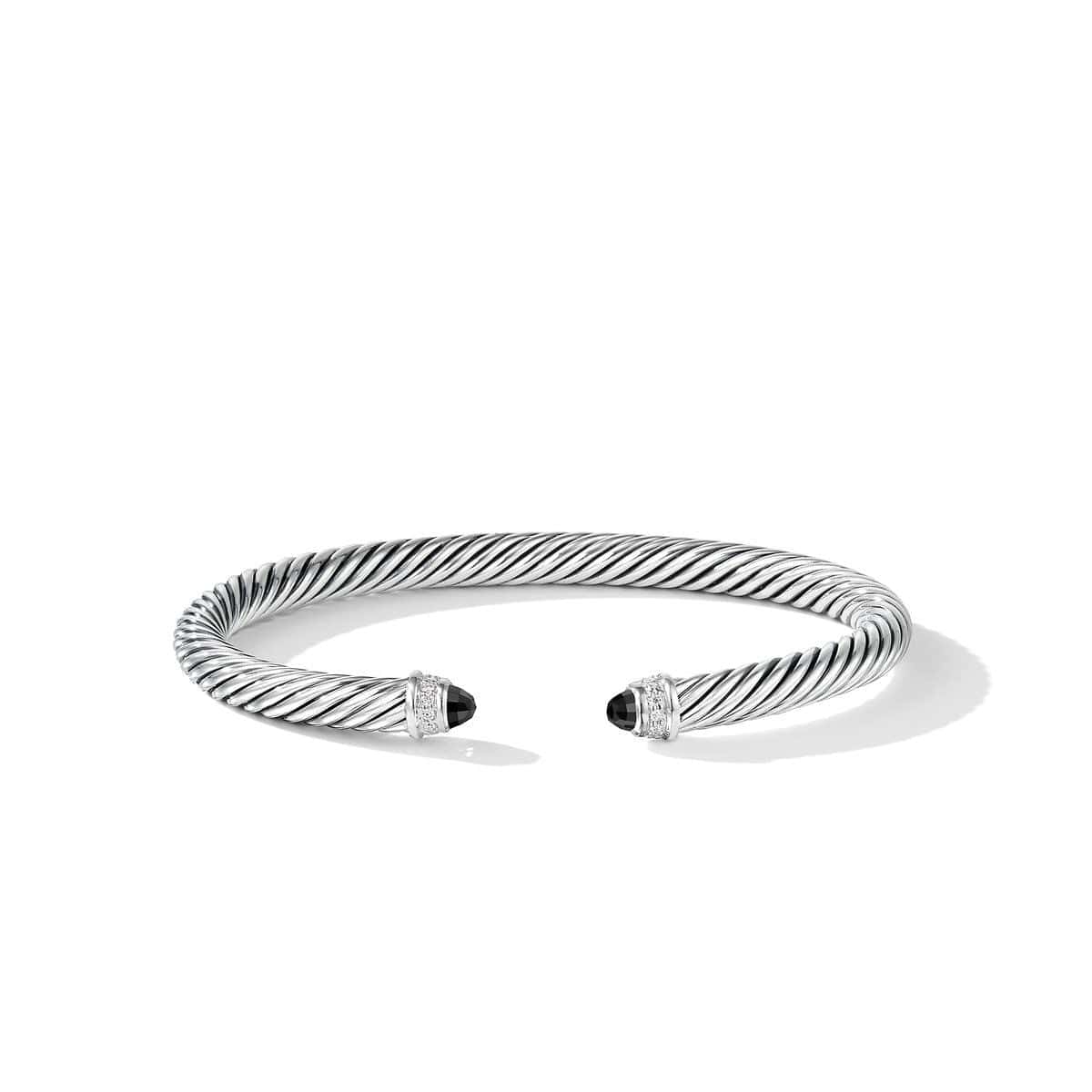 Cable Classics Bracelet with Black Onyx and Diamonds
