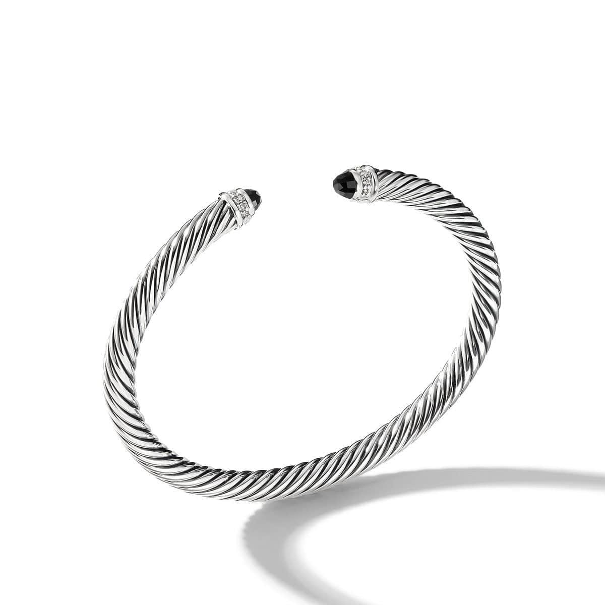 Cable Classics Bracelet with Black Onyx and Diamonds