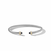 Cable Classic Bracelet with Black Onyx and 18K Yellow Gold, Long's Jewelers