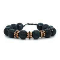 Armenta Sterling Silver and 14K Yellow Gold Bead Bracelet