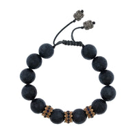 Armenta Sterling Silver and 14K Yellow Gold Bead Bracelet