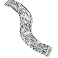 DY Madison® Pearl Multi Row Chain Bracelet in Sterling Silver