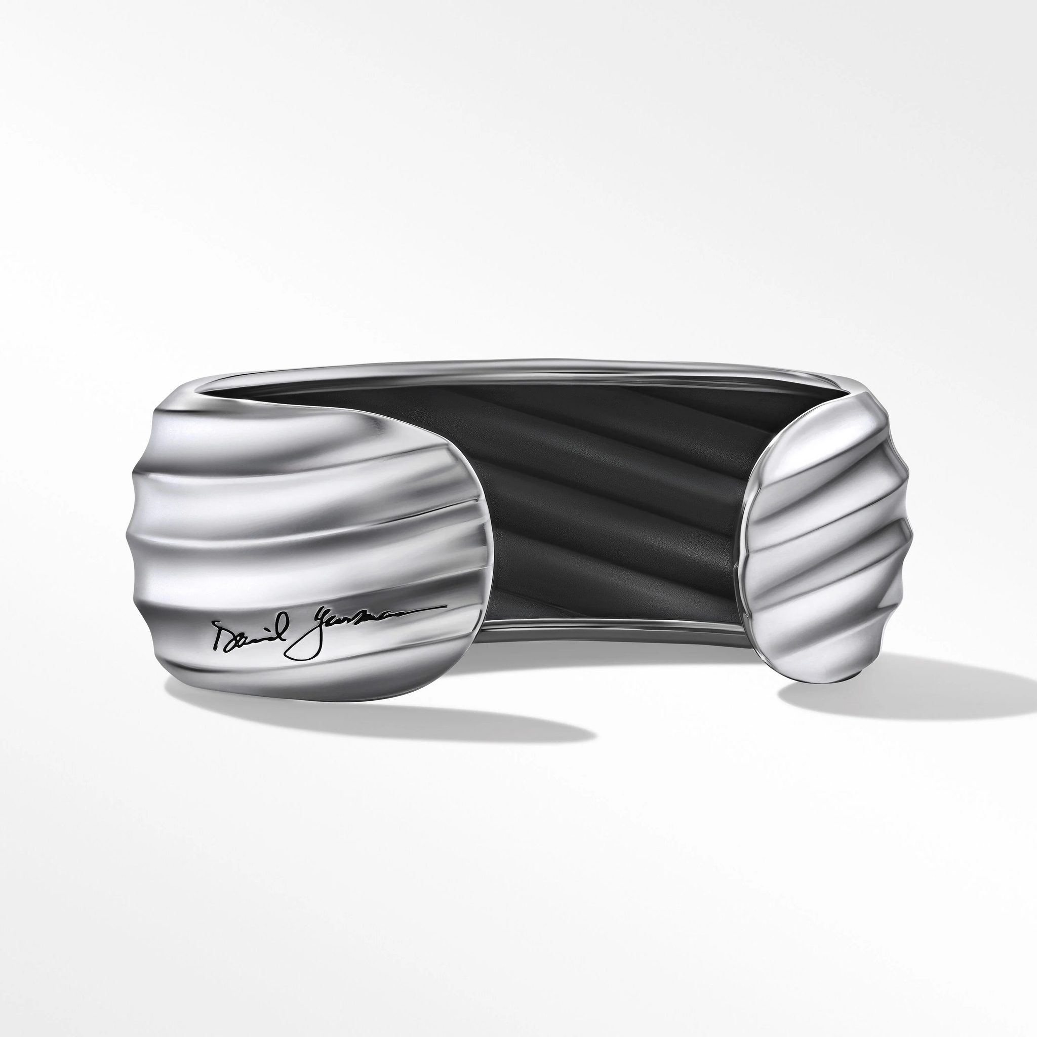 Cable Edge™ Cuff Bracelet in Recycled Sterling Silver