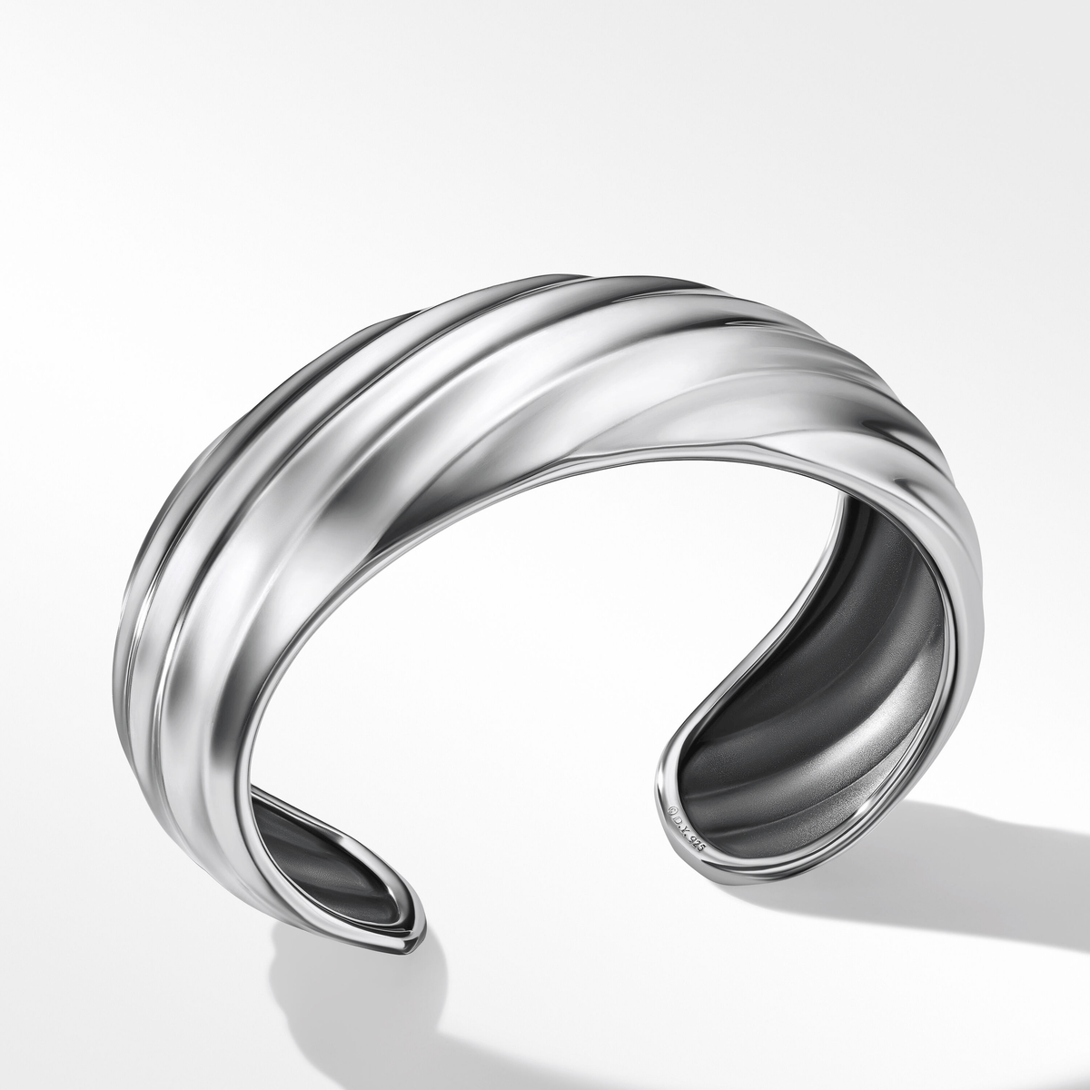 Cable Edge™ Cuff Bracelet in Recycled Sterling Silver