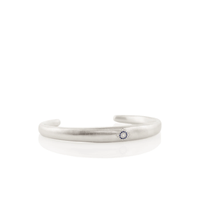 Sterling Silver Sapphire Diamond Cuff Bracelet, Sterling Silver Sapphire Diamond Cuff Bracelet, Long's Jewelers