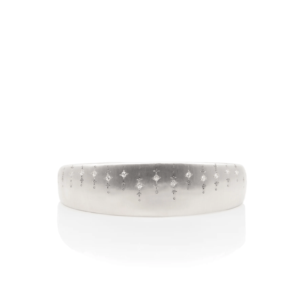 Sterling Silver Diamond Cuff Bracelet, Sterling Silver Diamond Cuff Bracelet, Long's Jewelers