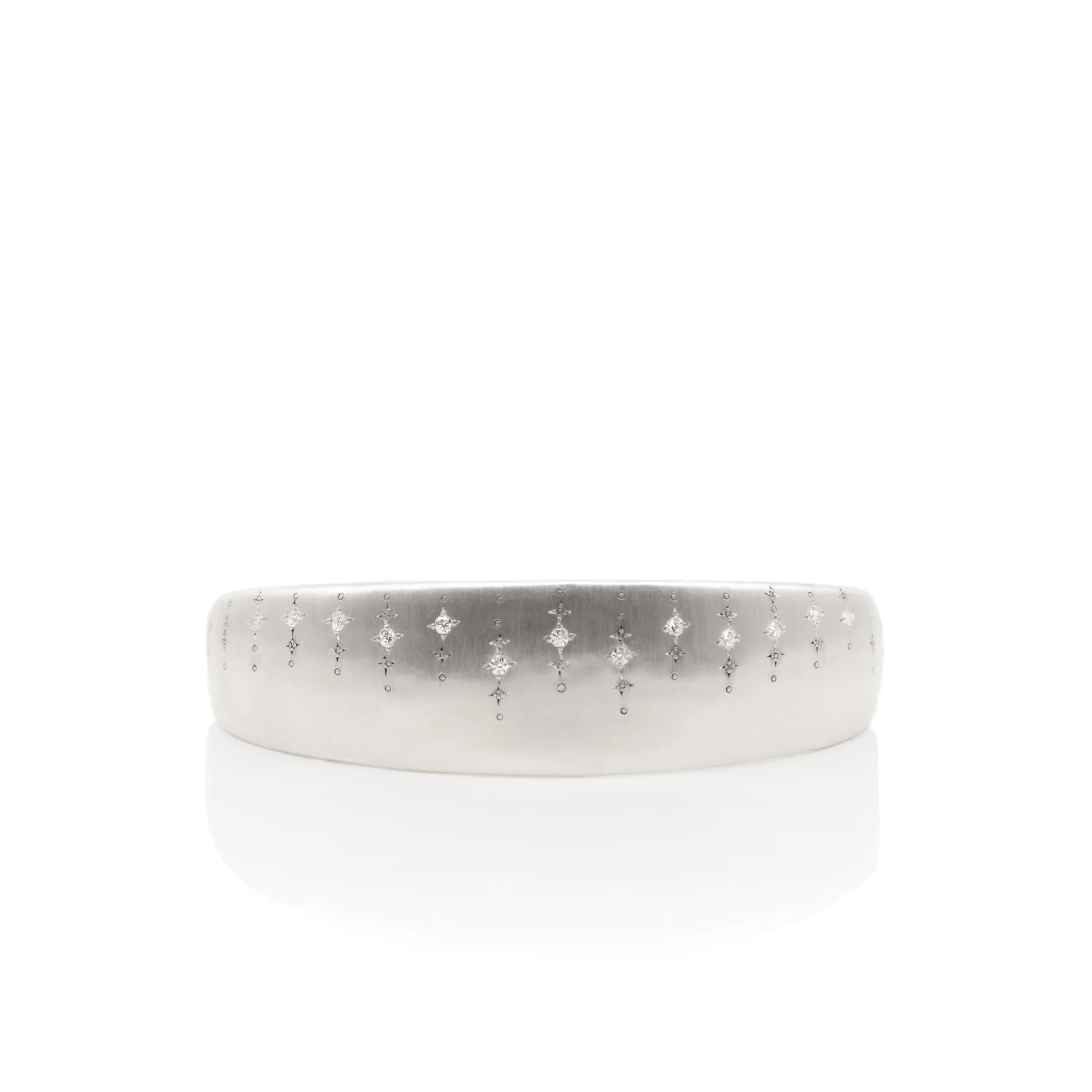 Sterling Silver Diamond Cuff Bracelet, Sterling Silver Diamond Cuff Bracelet, Long's Jewelers