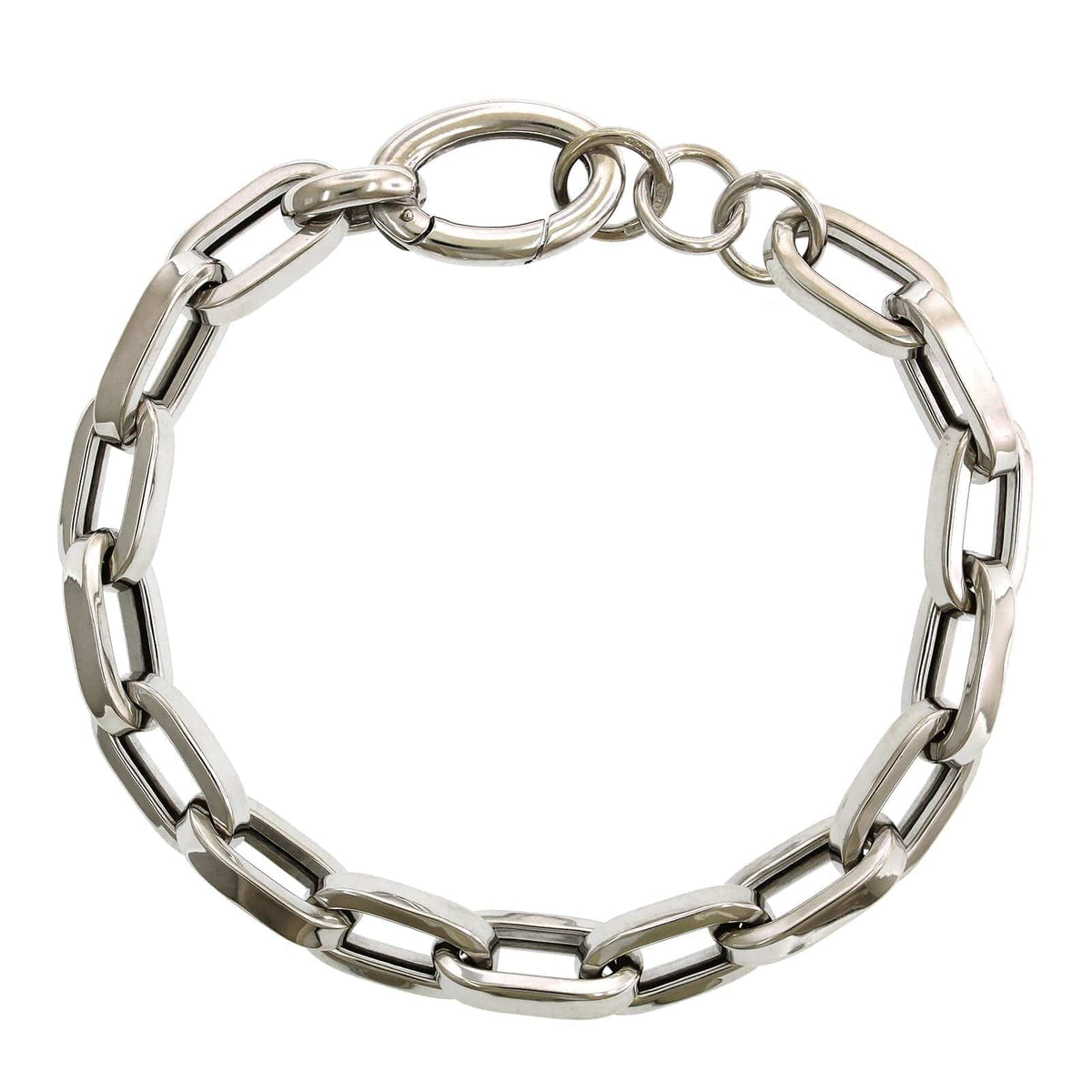 Sterling Silver Elongated Link Bracelet, Sterling silver, Long's Jewelers