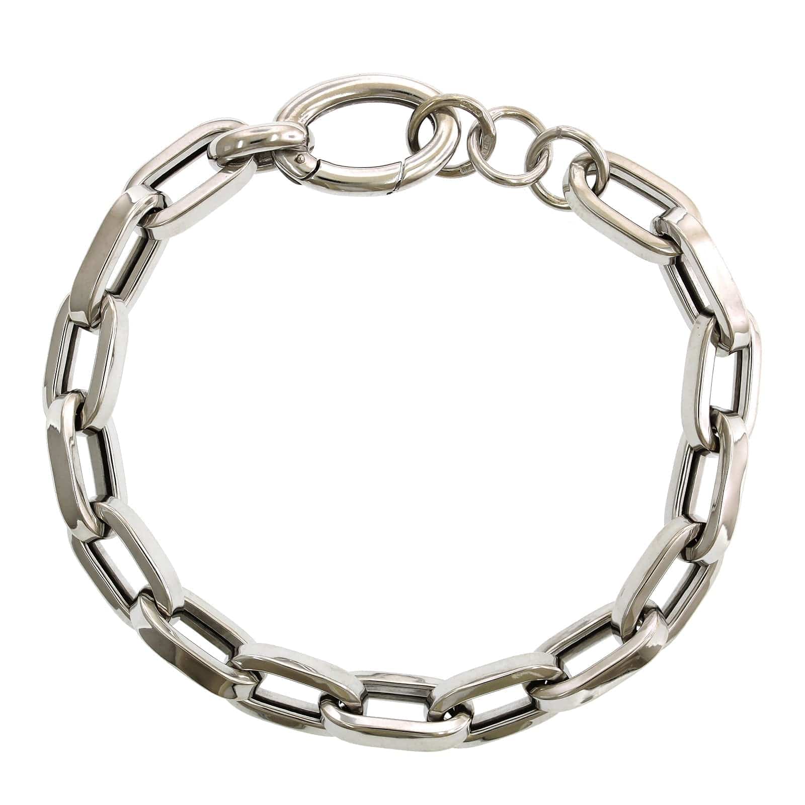 Sterling Silver Elongated Link Bracelet, Sterling silver, Long's Jewelers