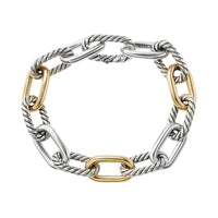 DY Madison® Chain Bracelet in Sterling Silver with 18K Yellow Gold