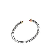 Cable Kids® Birthstone Bracelet with Pink Tourmaline and 14K Gold, 4mm