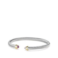 Cable Kids® Birthstone Bracelet with Amethyst and 14K Gold, 4mm
