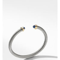Cable Kids® Birthstone Bracelet with Sapphire and 14K Gold, 4mm