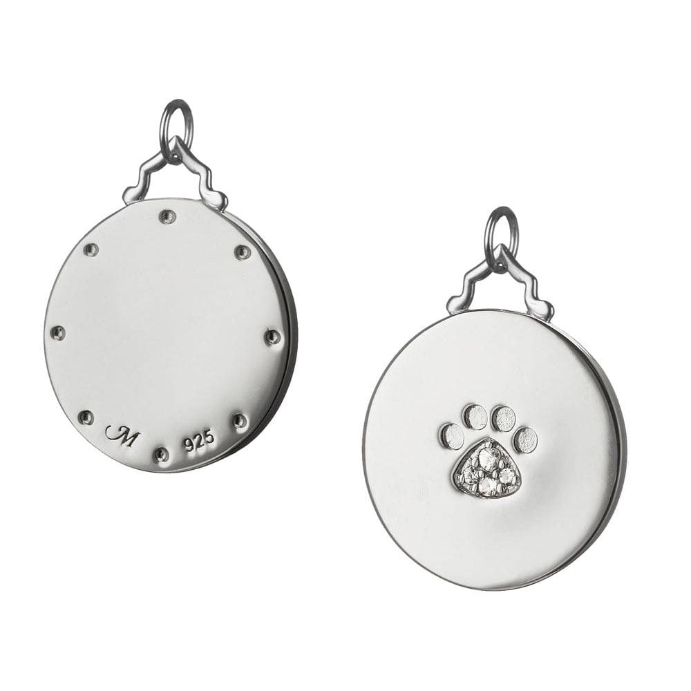 Sterling Silver Paw Print Charm