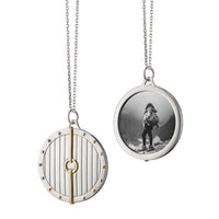 Sterling Silver 18K Yellow Gold Locket Charm Pendant, Long's Jewelers