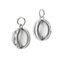 Sterling silver Carpe Diem Rock Crystal Ball Charm