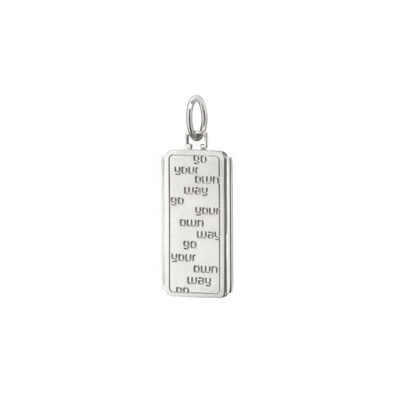 Sterling Silver "Go Your Own Way" Charm, Long's Jewelers