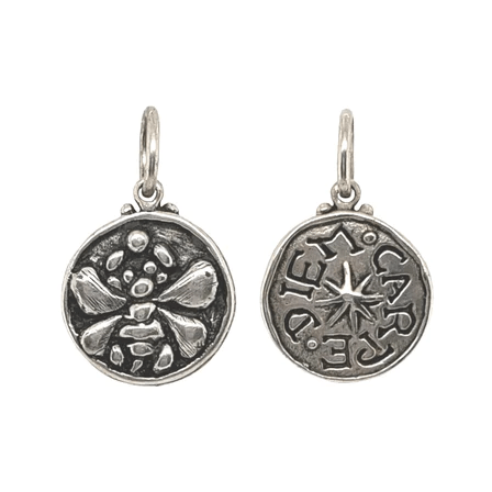 Sterling Silver Bee Carpe Diem Charm