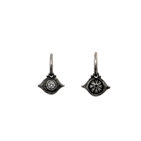 Sterling Silver Evil Eye Diamond Charm