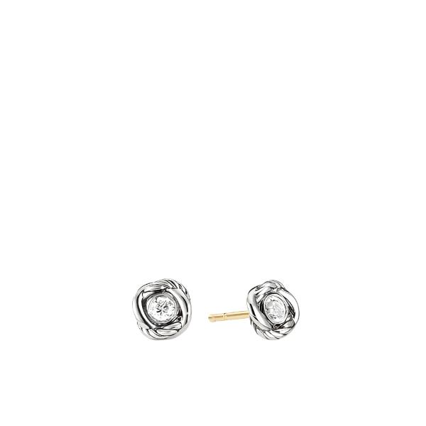 Infinity Earrings with Diamonds